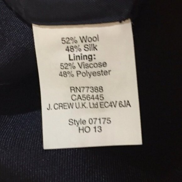 J. Crew Collection Wool-silk Twill Top Shirt Grey 6 - Picture 7 of 8